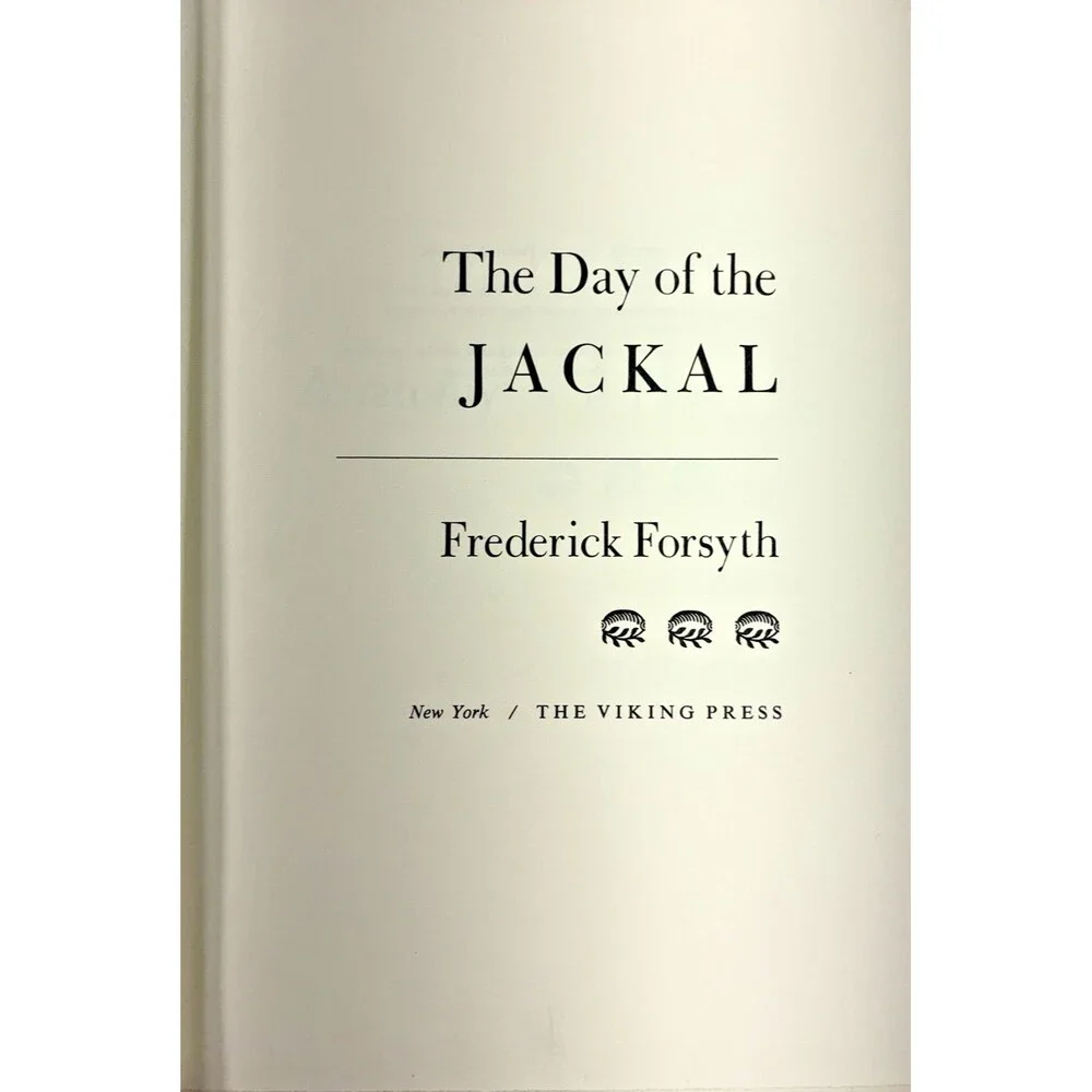 The Day of the Jackal by Frederick Forsyth Vintage 1971 Viking First Edition